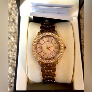 New in Box Anne Klein Swarovski Crystal Watch